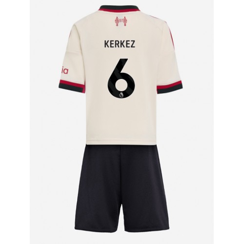 Liverpool Milos Kerkez #6 Bortaställ Barn 2025-26 Kortärmad (+ Korta byxor) Liverpool Milos Kerkez #6 Bortaställ Barn 2025-26 Kortärmad (+ Korta byxor)